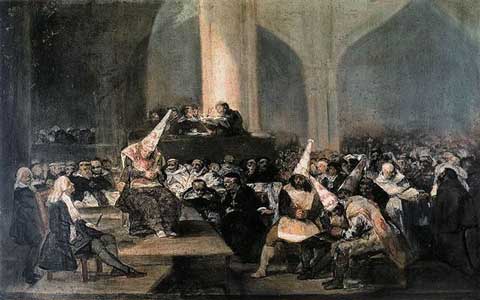 THE TRIBUNAL OF THE INQUISITION by Goya